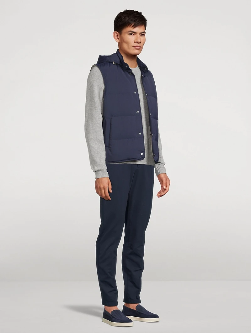Hooded Down Vest