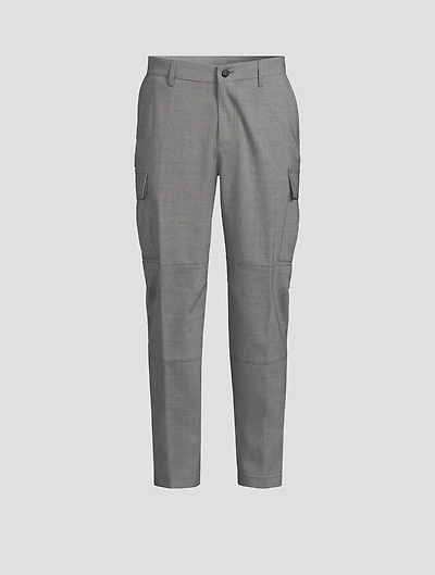 Stretch Wool Cargo Trousers