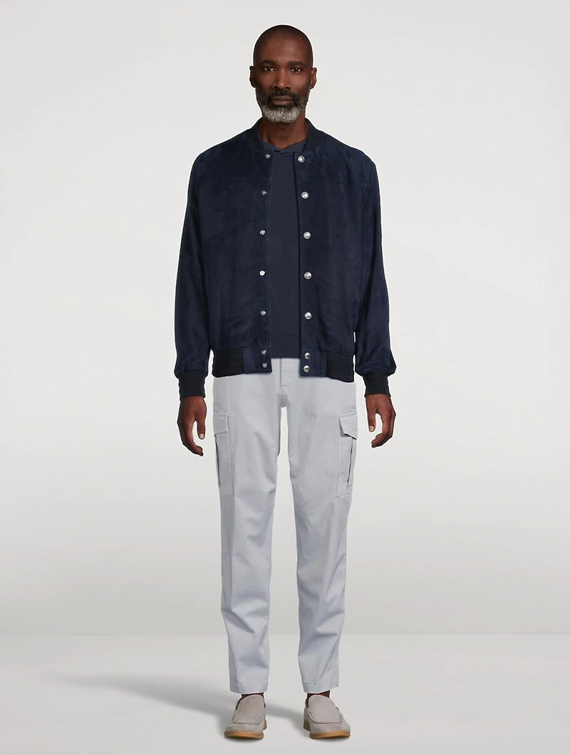 Stretch Cotton Cargo Pants