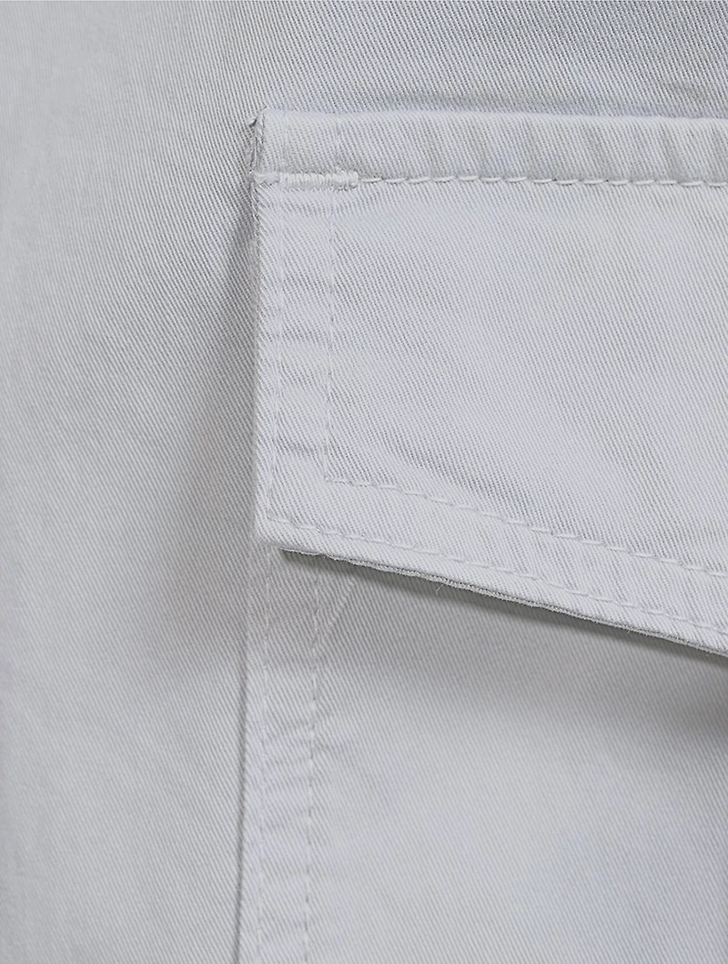 Stretch Cotton Cargo Pants