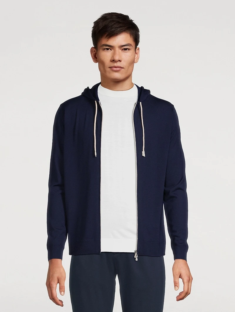 Wool Zip Hoodie