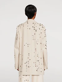 Blink Embellished Double-Breasted Wool Blazer