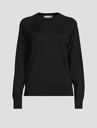 Torea Merino Wool Asymmetrical Cardigan