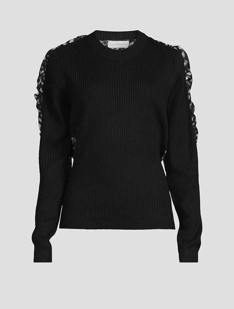 Toska Sweater With Silk Panel