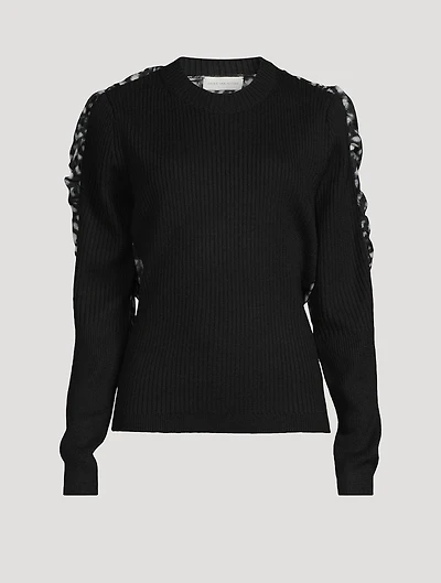 Toska Sweater With Silk Panel
