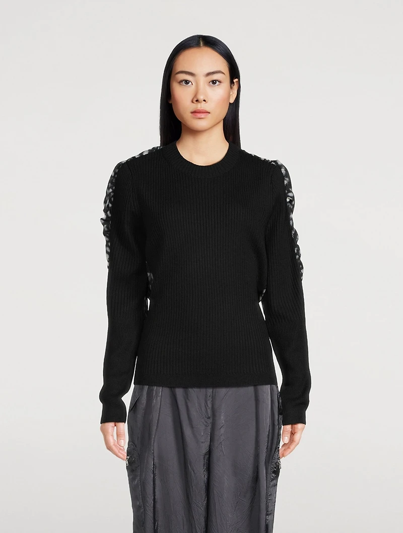 Toska Sweater With Silk Panel