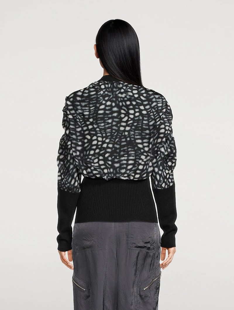 Toska Sweater With Silk Panel