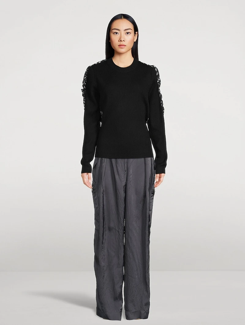 Toska Sweater With Silk Panel