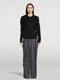 Toska Sweater With Silk Panel