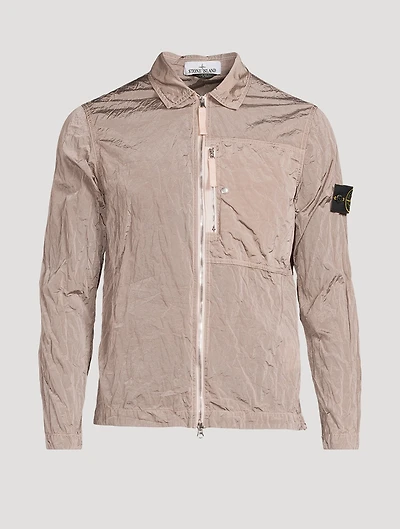 Nylon Metal Zip Overshirt
