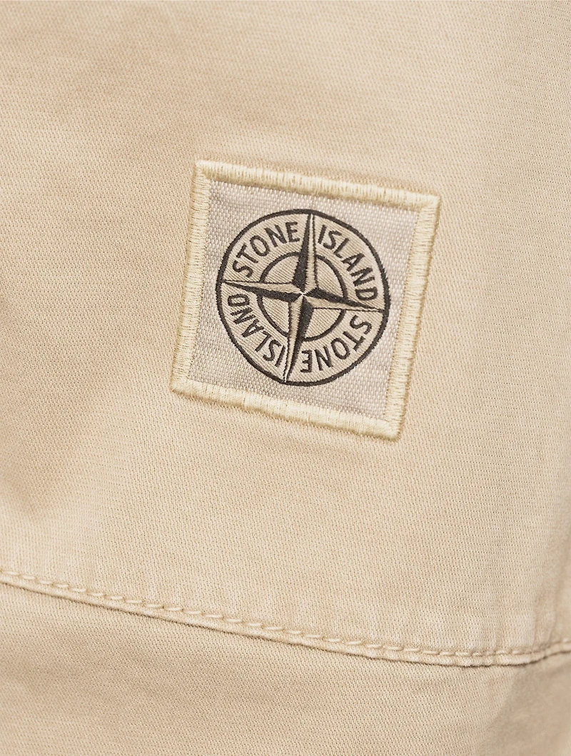 Stretch Cotton Straight-Leg Trousers