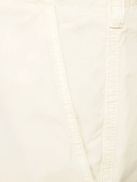 Cotton Canvas Straight-Leg Pants