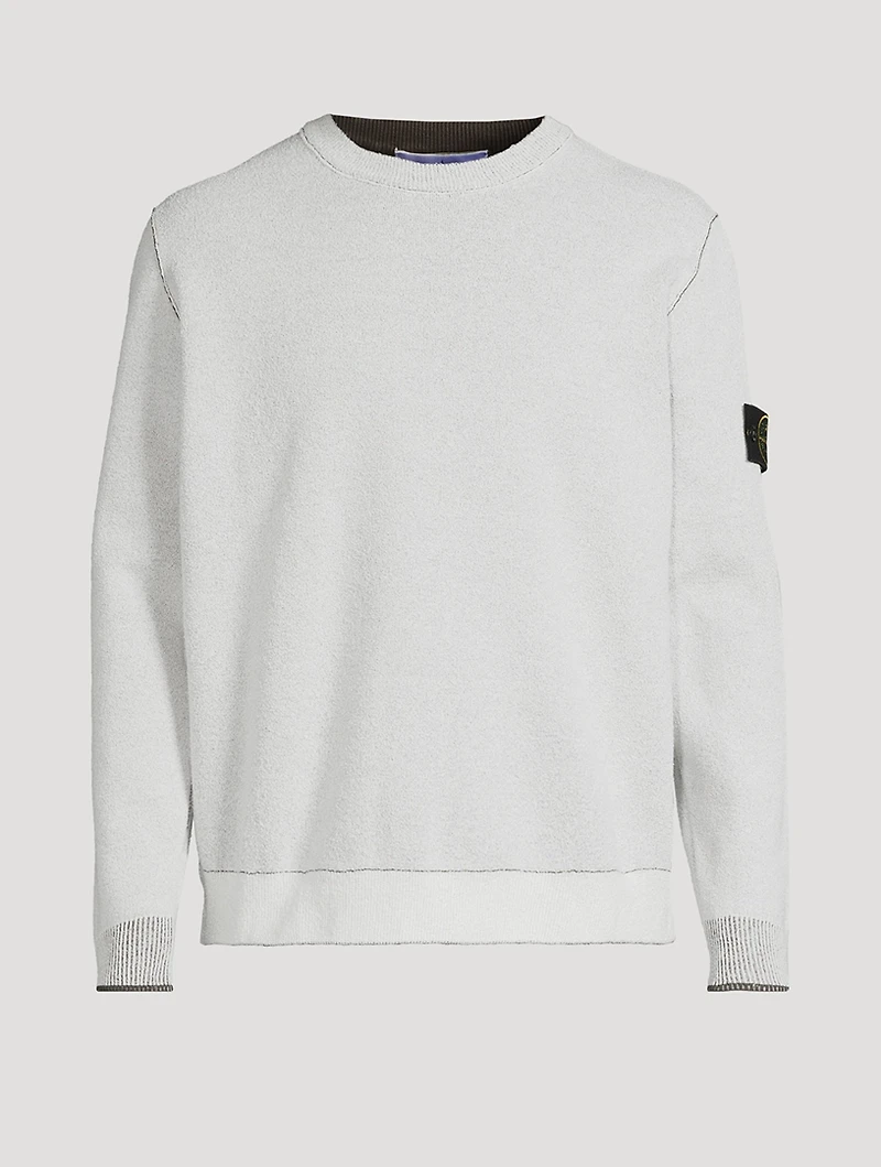 Double-Face Crewneck Sweater