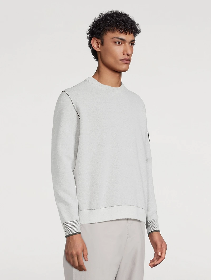 Double-Face Crewneck Sweater