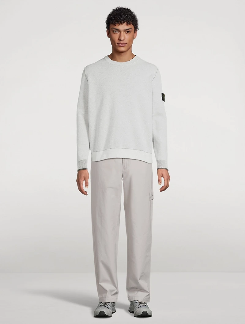 Double-Face Crewneck Sweater