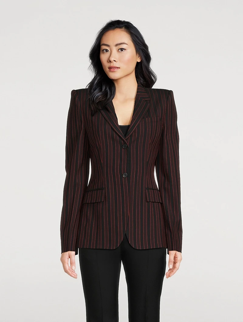 Archive Stripe Wool Blazer