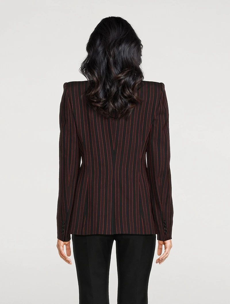 Archive Stripe Wool Blazer