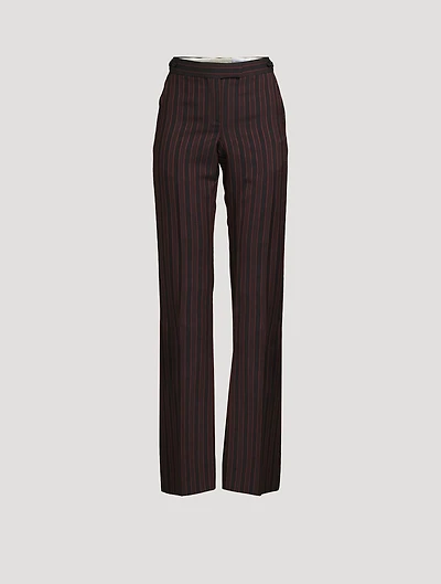 Archive Stripe Wool Trousers