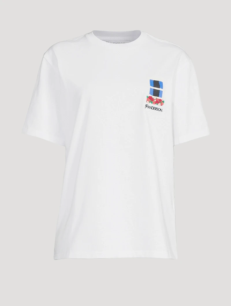 Window-Embroidered T-Shirt