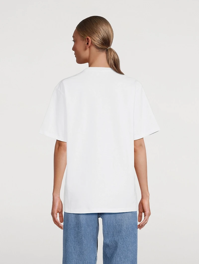 Window-Embroidered T-Shirt