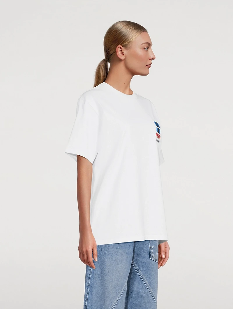 Window-Embroidered T-Shirt