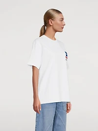Window-Embroidered T-Shirt
