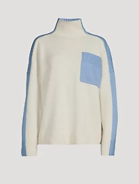 Colourblock Turtleneck Sweater