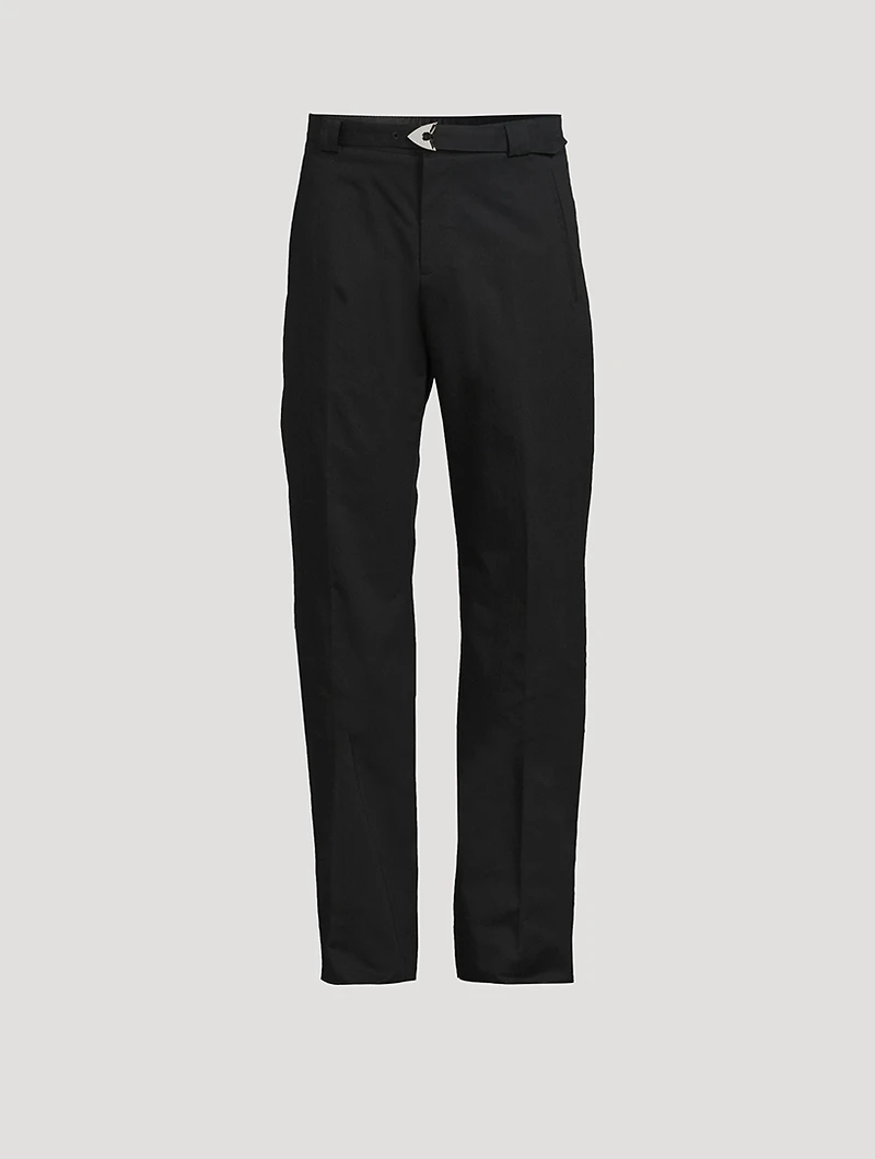 Arrow Belt Straight-Leg Trousers