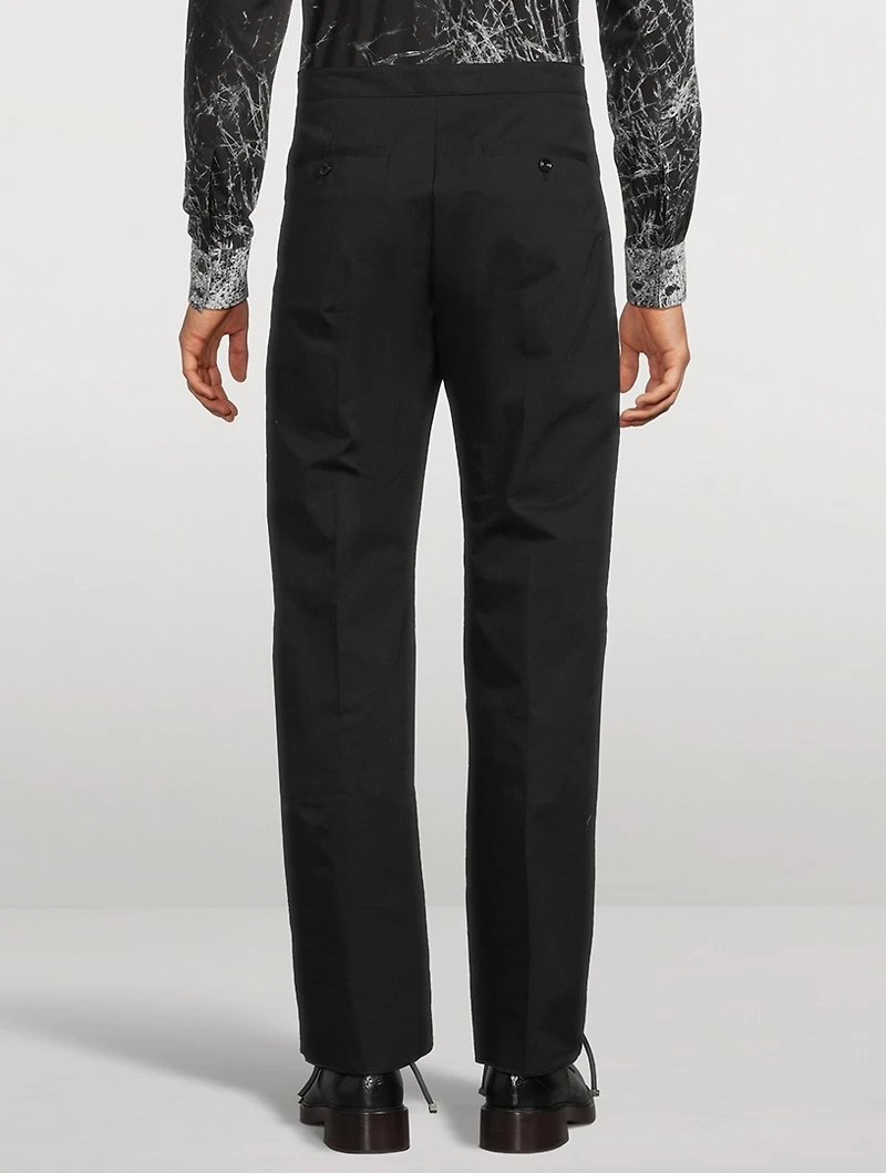 Arrow Belt Straight-Leg Trousers