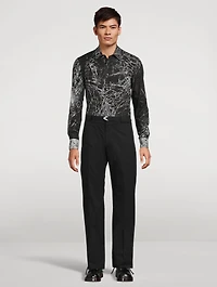 Arrow Belt Straight-Leg Trousers