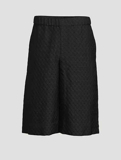 Skull Jacquard Shorts