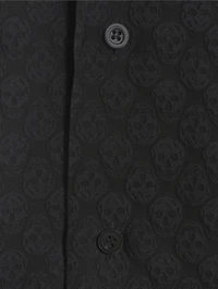 Skull Jacquard Camp Shirt