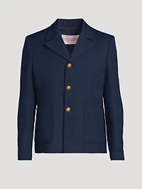 Slim-Fit Single-Breasted Jacket