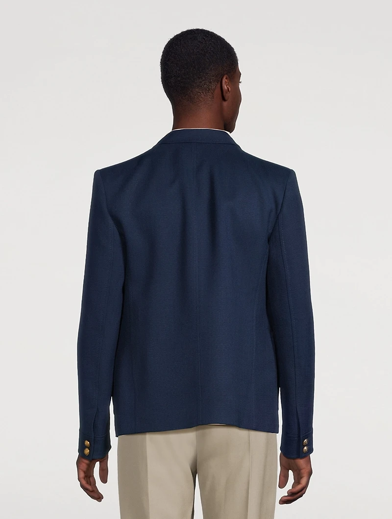 Slim-Fit Single-Breasted Jacket