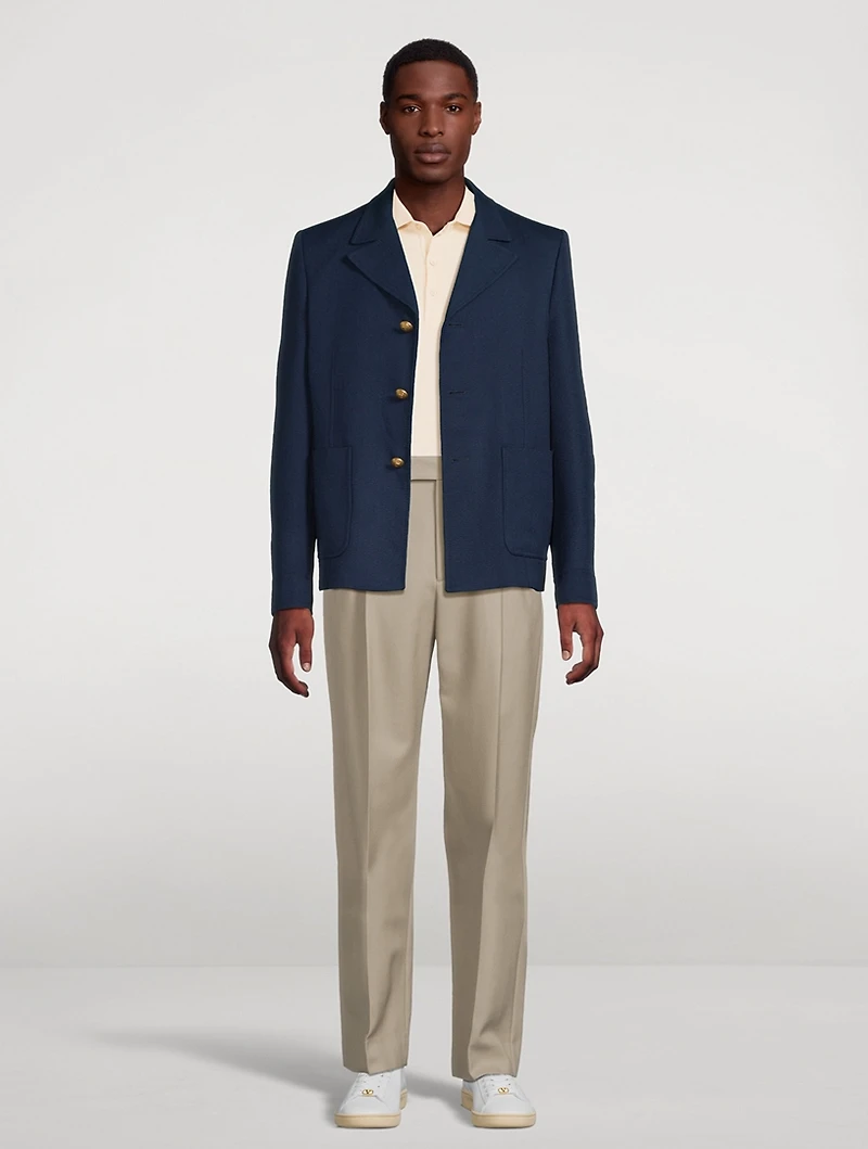 Slim-Fit Single-Breasted Jacket