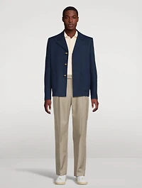 Slim-Fit Single-Breasted Jacket