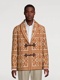 Cotton And Linen Jacquard Jacket