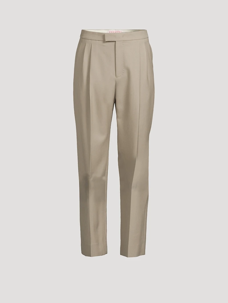 Wool Gabardine Trousers