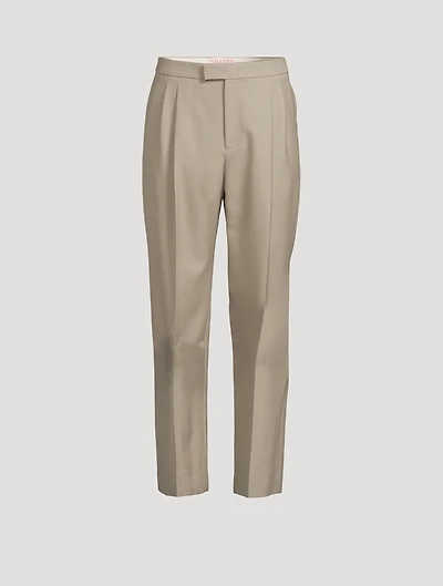 Wool Gabardine Trousers