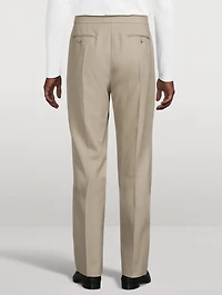 Wool Gabardine Trousers