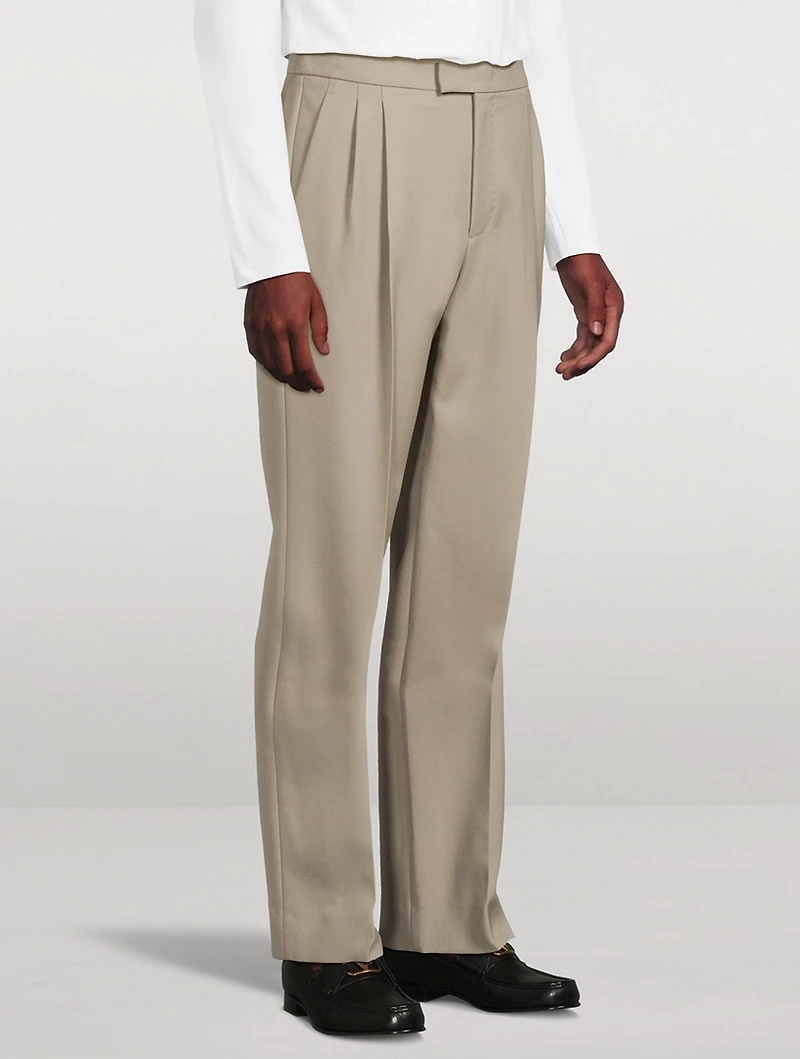 Wool Gabardine Trousers