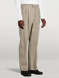 Wool Gabardine Trousers