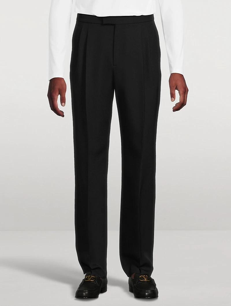 Grain de Poudre Wool Trousers