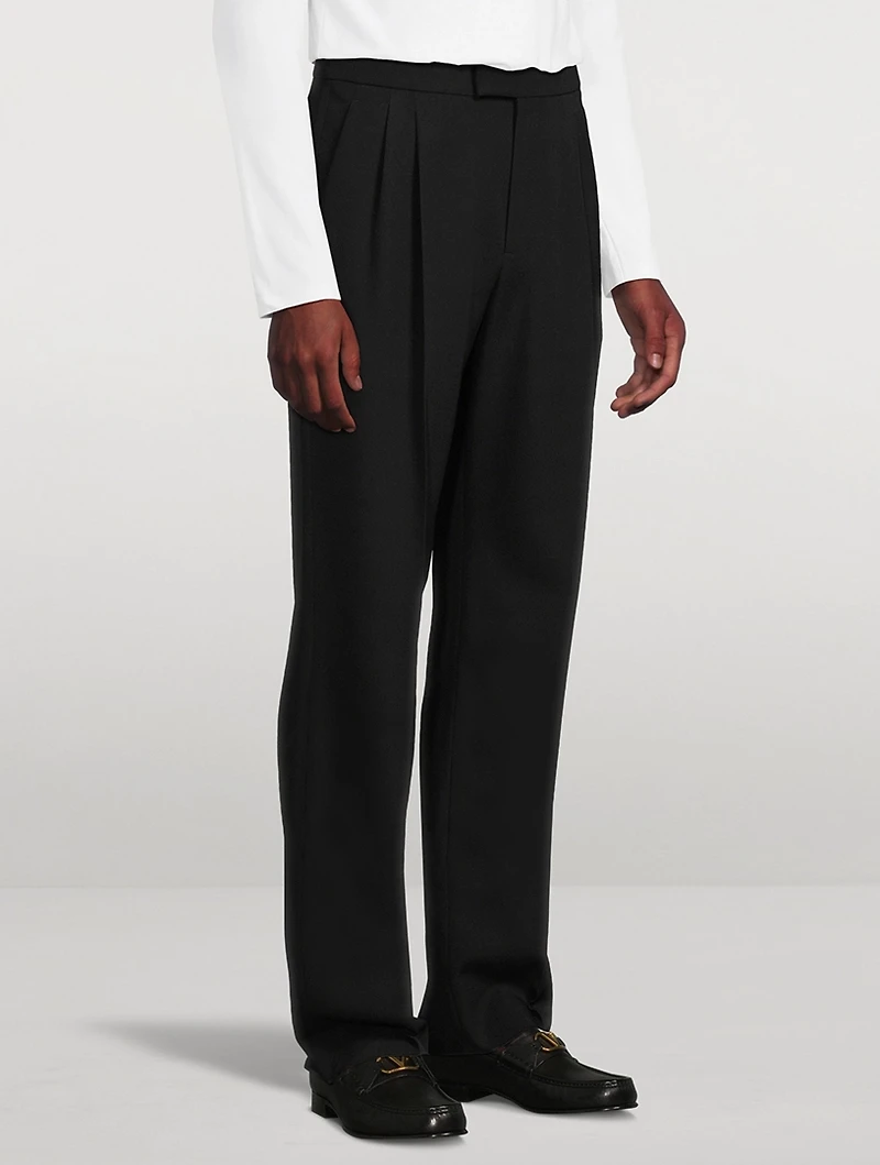 Grain de Poudre Wool Trousers