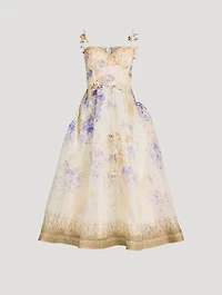 Dawning Picnic Midi Dress Floral Print