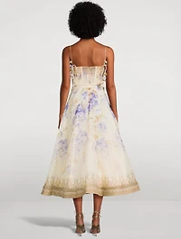Dawning Picnic Midi Dress Floral Print