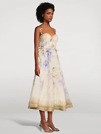 Dawning Picnic Midi Dress Floral Print