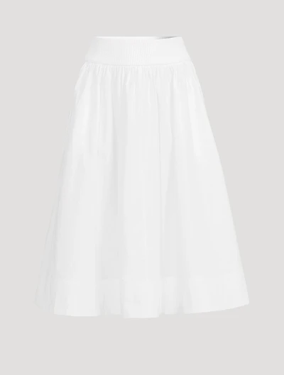 Poplin Midi Skirt