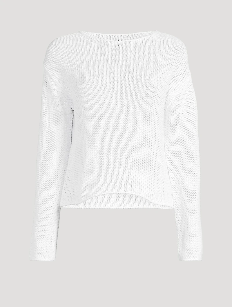 Coated Cotton Sweater
