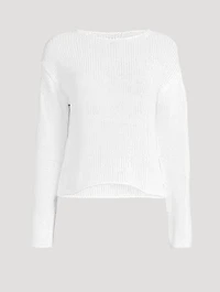 Coated Cotton Sweater